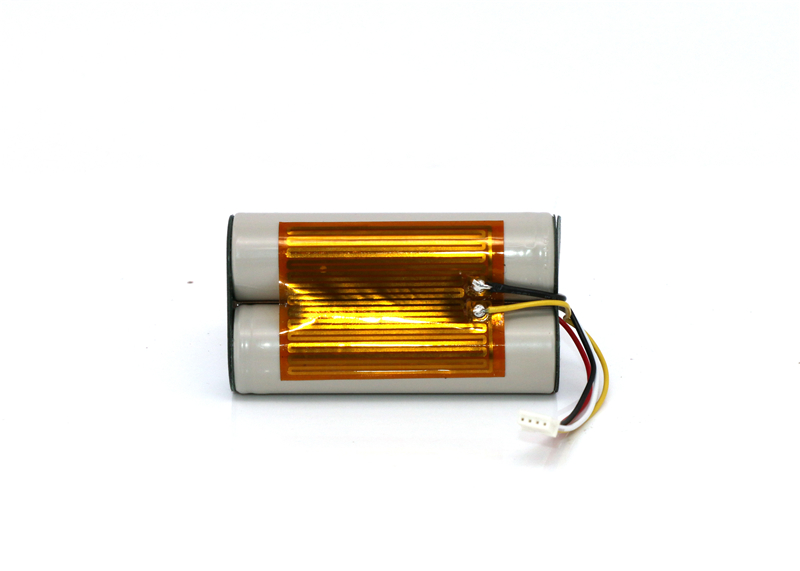 2S1P 18650 7.4V Li-ion Battery with Heating Element 2600mAh 