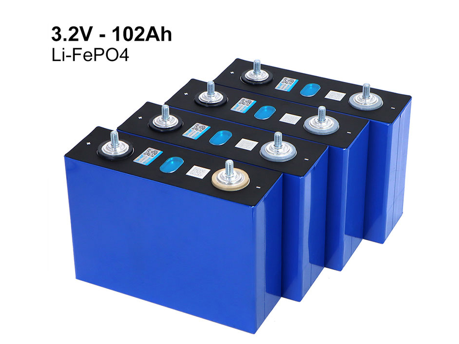 Deep Cycle High Density BYD 3.2V 102Ah Pristmatic LiFePO4 Battery Pack for Solar Energy System