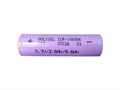 MOLI ICR18650K 2600mAh Lithium ion Battery for Medical Devices CPAP