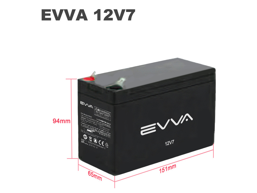 EVVA 12V7 12V 7.5Ah Lithium Werks 26650 4S3P LiFePo4 Battery with Case