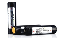 Li-ion Rechargeable 3.7V Protected 18650 2600mAh Battery for Flashlight