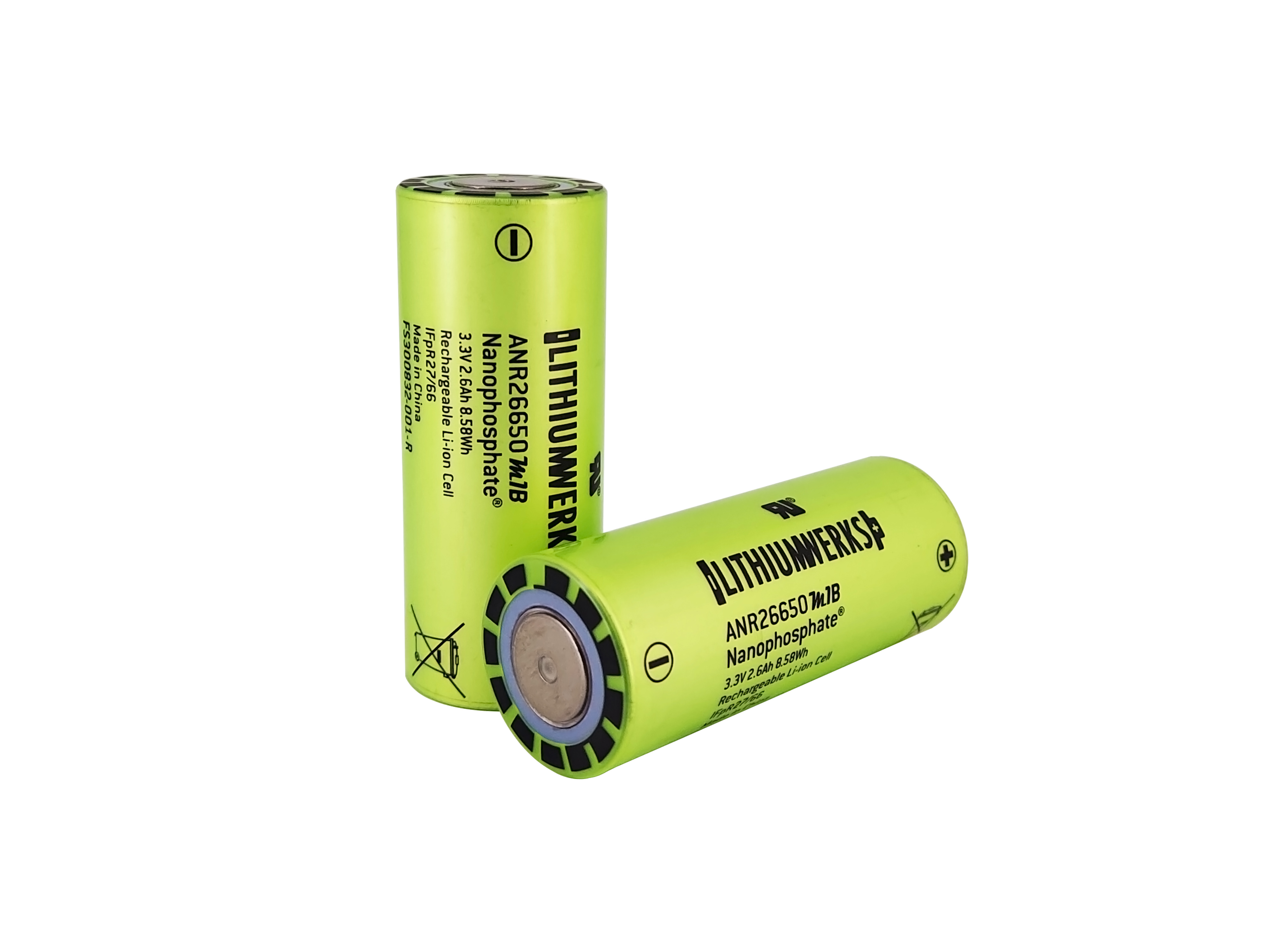 Lithium werks 26650 3.3V 2.6Ah ANR26650M1B Cylindrical LiFePo4 Battery OEM Battery Pack