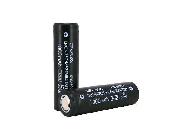 14500 3.7V 1000mAh AA Lithium Rechargeable Battery Unprotected